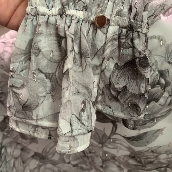 WHBM Sz.10 floral great/white printed blouse - Picture 12 of 14